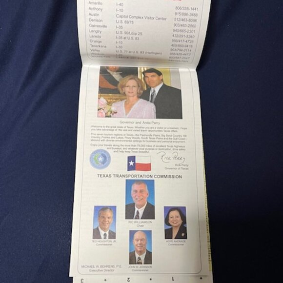 Texas Official Travel Map Highways Sites Parks Cities Paper Foldable 2006 - Picture 5 of 9